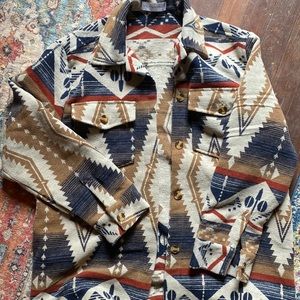 Aztec print jacket